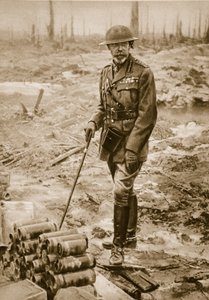 El Rey Jorge V en Flandes, 1914-19 de English Photographer